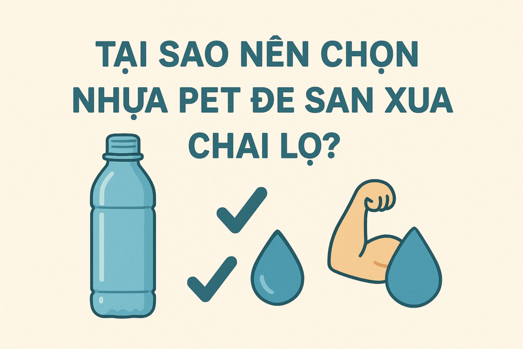 Tại sao nên chọn nhựa PET để sản xuất chai lọ?